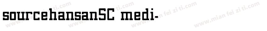 sourcehansanSC medi字体转换